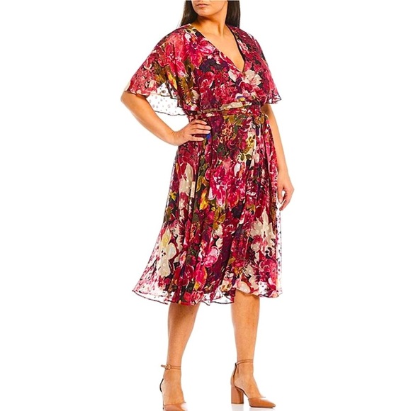 Maison Tara Dresses & Skirts - Maison Tara Formal Floral Midi Dress 18W